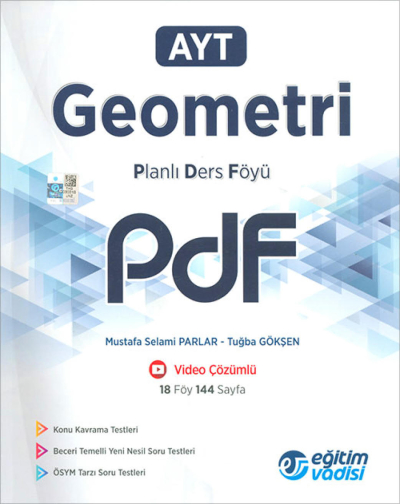 AYT Geometri Planlı Ders Föyü PDF Eğitim Vadisi Yayınları Fotokopinci -