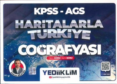 2026 KPSS AGS Haritalarla Türkiye Coğrafyası Hem Konu Hem Soru Hakan Bileyen Yediiklim Yayınları Fotokopinci -