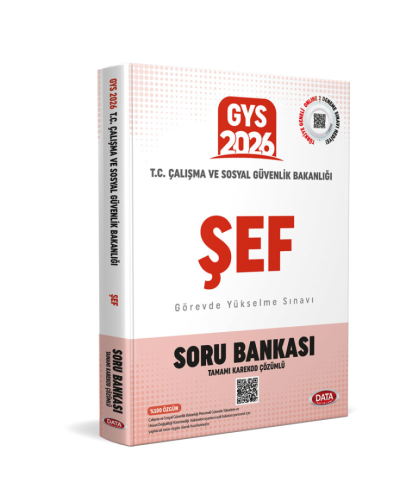 2026 T.C. Çalışma ve Sosyal Güvenlik Bakanlığı GYS Şef Tamamı Karekod Çözümlü Soru Bankası Data Yayınları Fotokopinci -
