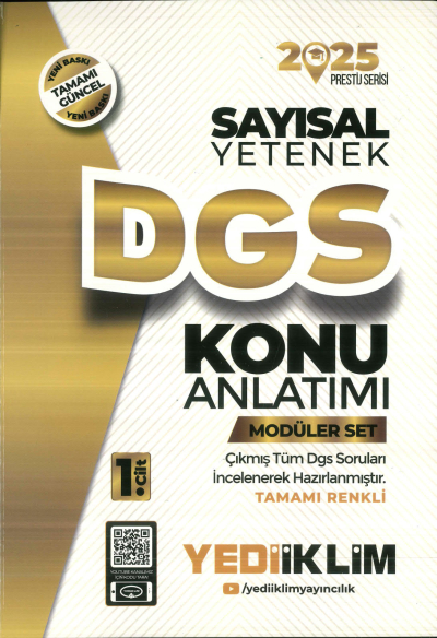 YEDİİKLİM DGS SAYISAL KONU ANLATIM 2025 Fotokopinci -