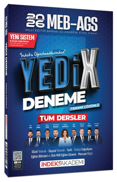 2026 MEB-AGS Tüm Dersler YediX 7 Deneme Çözümlü İndeks Akademi Yayıncılık Fotokopinci -