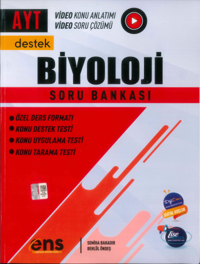 AYT Biyoloji Soru Bankası ENS Yayıncılık Fotokopinci -