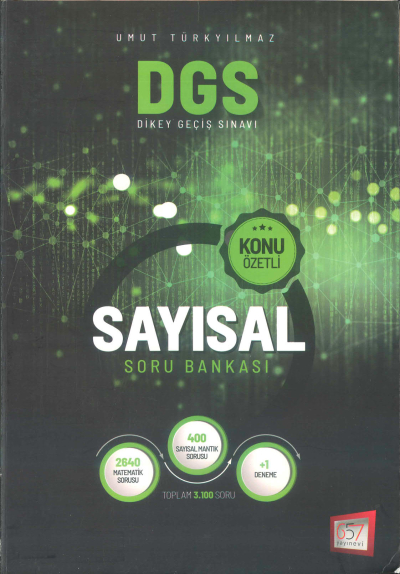 UMUT TÜRKYILMAZ DGS SAYISAL KONU ÖZETLİ SORU BANKASI