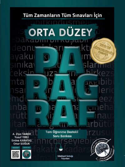 Tüm Zamanların Tüm Sınavları İçin Orta Düzey Paragraf Soru Bankası Edebiyat Sokağı Fotokopinci -