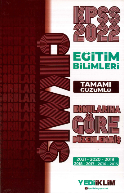 EĞİTİM TÜM DERSLER KONULARINA GÖRE ÇÖZÜMLÜ ÇIKMIŞ SORULAR 2021 DAHİL Fotokopinci -