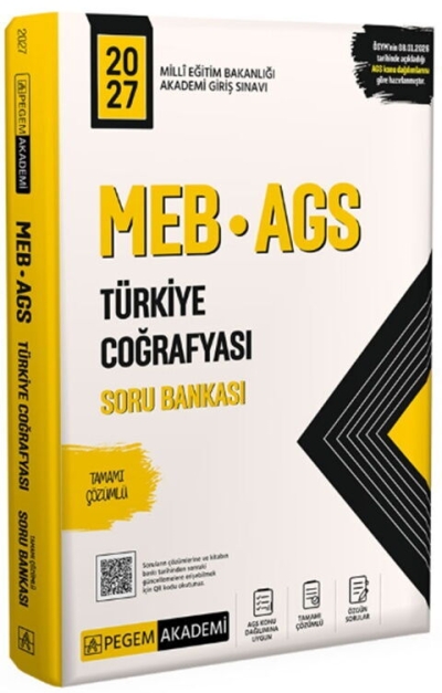 MEB AGS Türkiye Coğrafyası Soru Bankası Pegem Yayınları