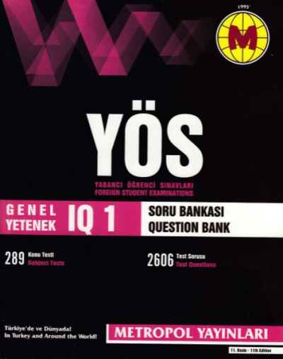 Metropol YÖS IQ Soru Bankası 1 (Yeni) Fotokopinci -