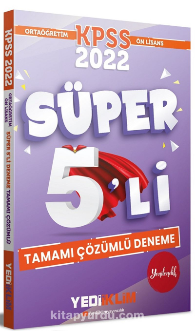 KPSS Ortaöğretim Ön Lisans Genel Yetenek Genel Kültür Tamamı Çözümlü Süper 5 li Deneme Fotokopinci -