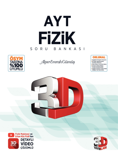 3D AYT Fizik Soru Bankası Fotokopinci -