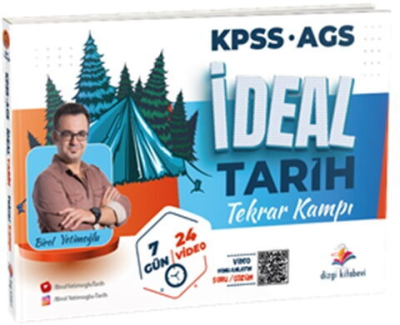 KPSS MEB AGS İdeal Tarih Video Konu Anlatımlı Tekrar Kampı Dizgi Kitap Fotokopinci -