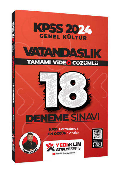VATANDAŞLIK 18 DENEME TAMAMI VİDEO ÇÖZÜMLÜ ATÖLYE SERİSİ
