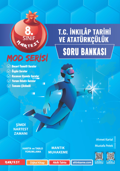 8. Sınıf Mod T.C. İnkılap Tarihi Ve Atatürkçülük Soru Bankası Nartest Yayınları Fotokopinci -