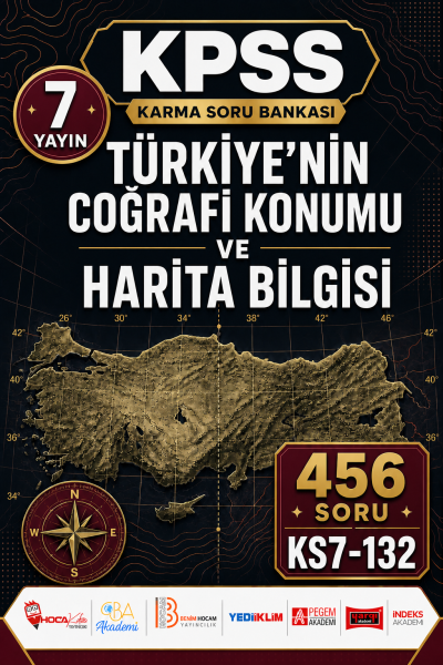 Türkiye’nin Coğrafi Konumu ve Harita Bilgisi 7 Yayın 456 Soru Fotokopinci -