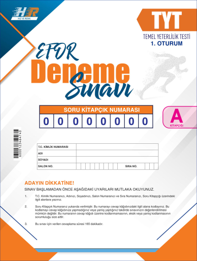 TYT HIZ VE RENK YAYINLARI EFOR SERİSİ DENEME 1 Fotokopinci -