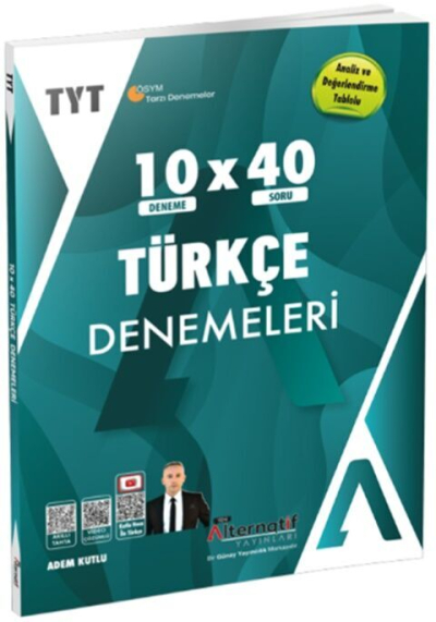 TYT Türkçe 10 x 40 Branş Denemeleri Alternatif Yayınları Fotokopinci -