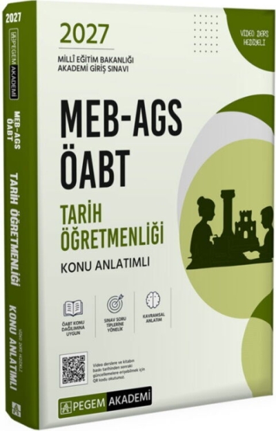 MEB AGS ÖABT Tarih Öğretmenliği Konu Anlatımlı Pegem Yayınları Fotokopinci -