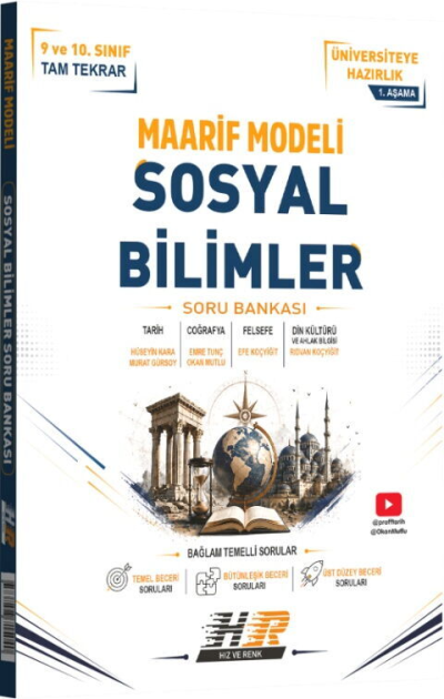 TYT Sosyal Bilimler Maarif Modeli Soru Bankası Hız ve Renk Yayınları Fotokopinci -