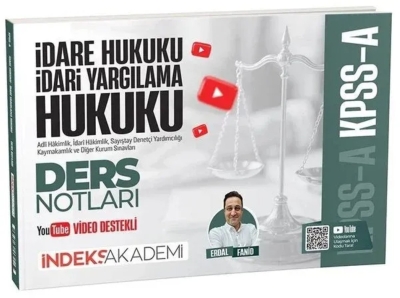 KPSS A Grubu İdare ve İdari Yargılama Hukuku Video Ders Notları Erdal Fanid İndeks Akademi Yayıncılık Fotokopinci -