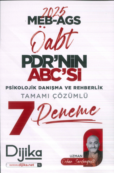 2025 MEB AGS ÖABT PDR nin ABC si Tamamı Çözümlü 7 Deneme Sınavı Dijika Yayınları Fotokopinci -