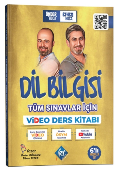 Önder Hoca & Ethem Hoca Tüm Sınavlar İçin Dil Bilgisi Video Ders Kitabı KR Akademi Yayınları