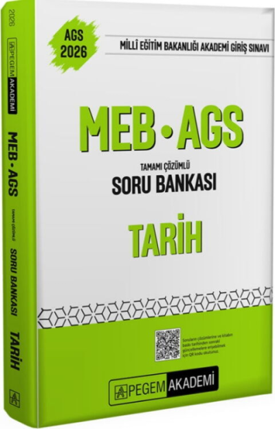 2026 MEB AGS Tarih Tamamı Çözümlü Soru Bankası Pegem Yayınları