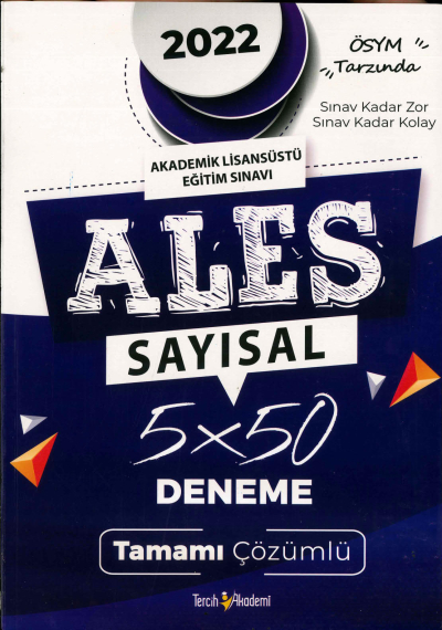 ALES SAYISAL 5x50 DENEME TAMAMI ÇÖZÜMLÜ Fotokopinci -
