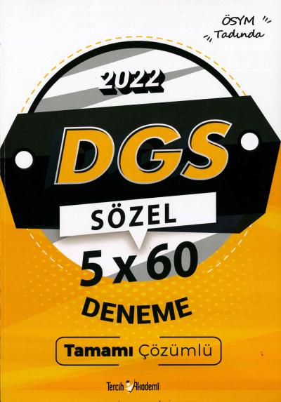 DGS SÖZEL 5x60 DENEME ÇÖZÜMLÜ Fotokopinci -