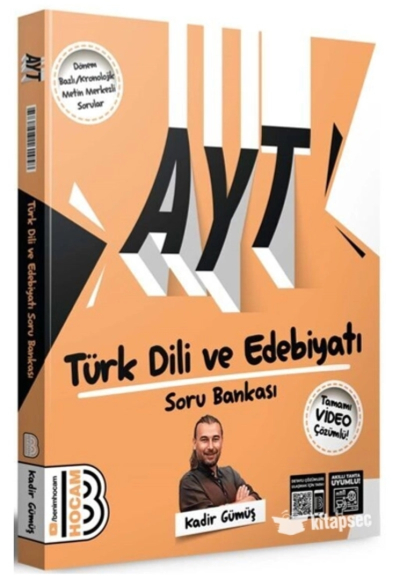 AYT Türk Dili ve Edebiyatı Soru Bankası Video Çözümlü Benim Hocam Yayınları Fotokopinci -