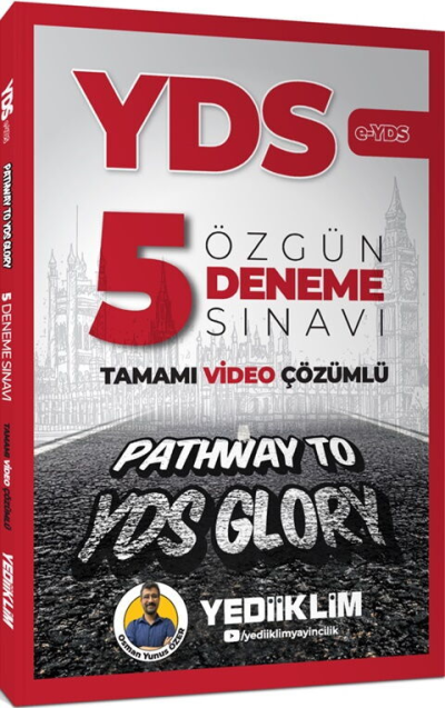YDS Tamamı Video Çözümlü Özgün 5 Deneme Sınavı Yediiklim Yayınları Fotokopinci -