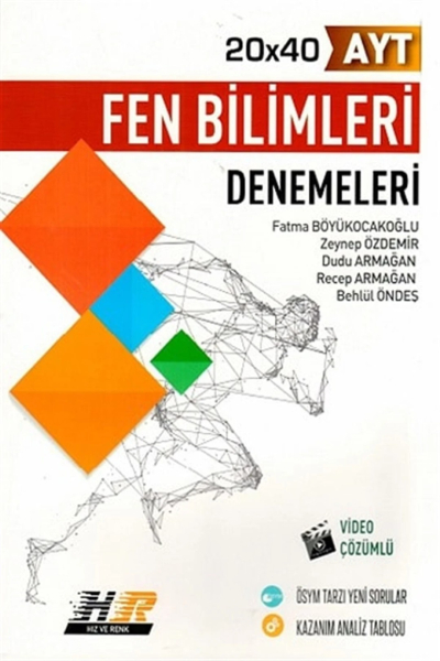 AYT Fen Bilimleri 20x40 Denemeleri Hız ve Renk Yayınları