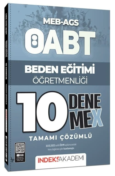 2025 ÖABT MEB-AGS Beden Eğitimi Öğretmenliği 10 DenemeX Çözümlü İndeks Akademi Yayıncılık Fotokopinci -