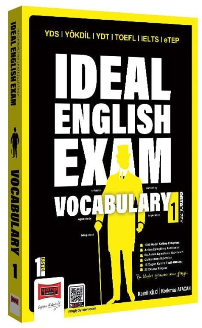 YDS YÖKDİL YDT TOEFL IELTS eTep Ideal English Exam Vocabulary 1 (Orta Düzey) Yargı Yayınevi Fotokopinci -
