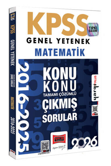 2026 KPSS Genel Yetenek Matematik 2016-2026 Konu Konu Tamamı Çözümlü Çıkmış Sorular Yargı Yayınları Fotokopinci -