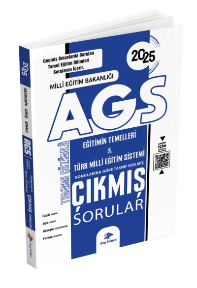 2025 MEB AGS Tamamı Video Çözümlü Eğitimin Temelleri Türk Milli Eğitim Sistemi Çıkmış Sorular Dizgi Kitap Fotokopinci -
