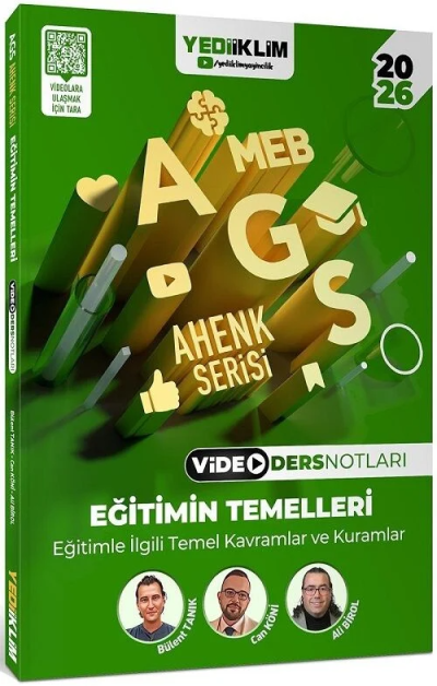 2026 MEB-AGS Eğitimin Temelleri Video Ders Notları Ahenk Serisi Yediiklim Yayınları Fotokopinci -