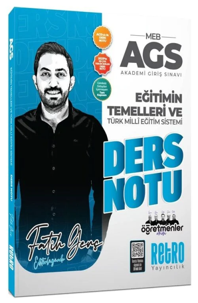 2026 MEB AGS Eğitimin Temelleri ve Türk Milli Eğitim Sistemi Retro Kitap Fotokopinci -