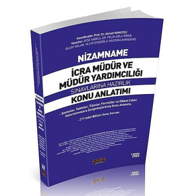 NİZAMNAME İCRA MÜDÜRLÜĞÜ KONU ANLATIMI Fotokopinci -