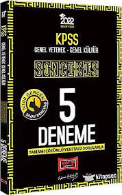 KPSS Genel Yetenek Genel Kültür Son Çıkış Tamamı Çözümlü 5 Deneme Fotokopinci -