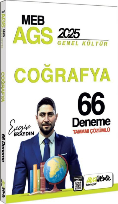 2025 MEB AGS Türkiye Coğrafyası Tamamı Çözümlü 33 Deneme Sınavı HocaWebde Yayınları Fotokopinci -