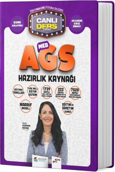 2025 MEB AGS Eğitim ve Eğitim Mevzuatı Konu Anlatımı Akademi Denizi Fotokopinci -