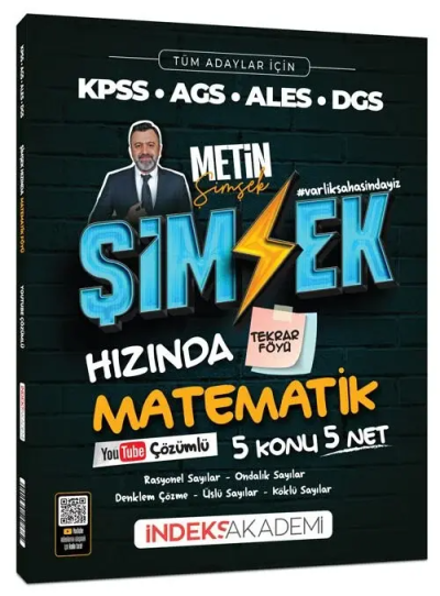Şimşek Hızında Matematik Tekrar Föyü Youtube Video Çözümlü İndeks Akademi Yayıncılık Fotokopinci -