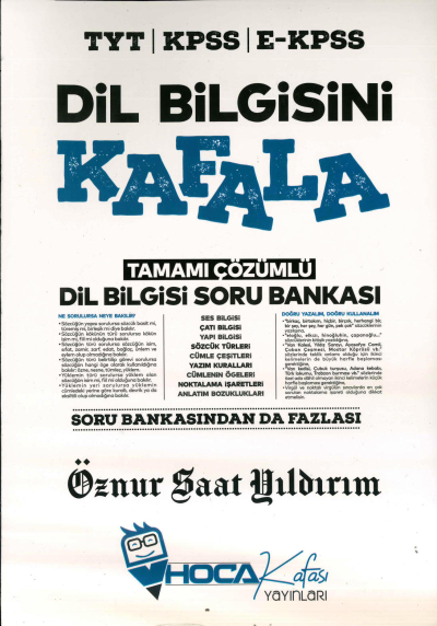 DİL BİLGİSİNİ KAFALA ÇÖZÜMLÜ SORU BANKASI Fotokopinci -