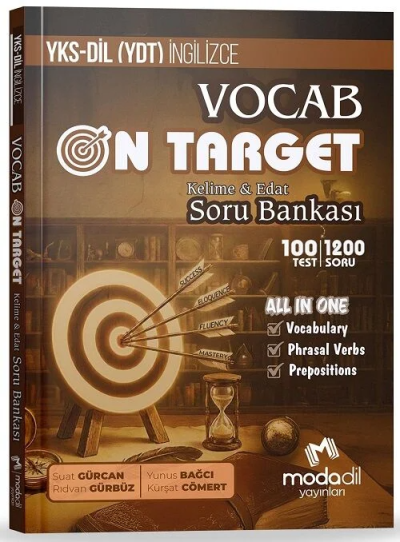 YKSDİL İngilizce VOCAB ON TARGET Kelime ve Edat Soru Bankası Modadil Yayınları