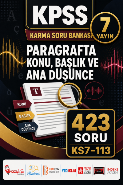 Paragrafta Konu, Başlık ve Ana Düşünce 7 Yayın 423 Soru Fotokopinci -