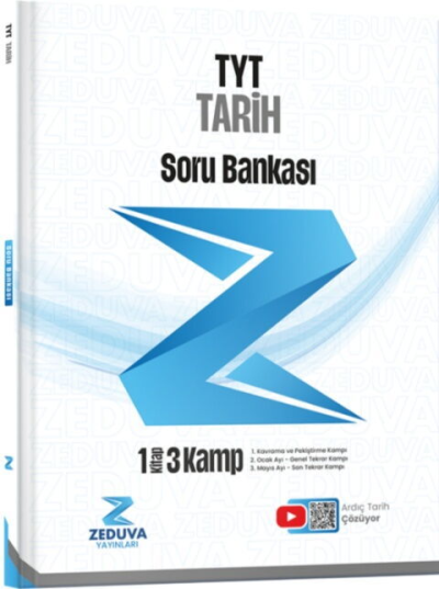 Ardıç Tarih TYT Tarih 1 Kitap 3 Kamp Soru Bankası Zeduva Yayınları Fotokopinci -