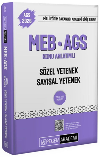 2026 MEB AGS Sözel Yetenek Sayısal Yetenek Konu Anlatımlı Pegem Yayınları Fotokopinci -