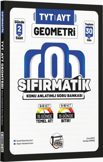 TYT AYT Geometri Sıfırmatik Konu Anlatımlı Soru Bankası Ders Platosu Fotokopinci -