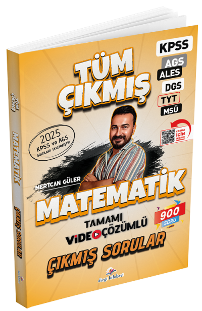 2026 KPSS MEB-AGS ALES DGS TYT MSÜ Matematik Çıkmış Sorular Mertcan Güler Dizgi Kitap Fotokopinci -
