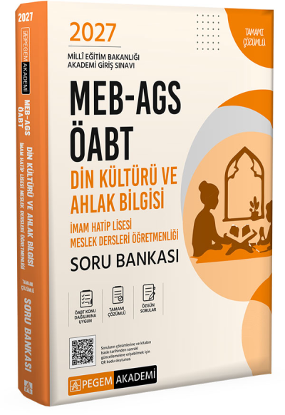 2027 ÖABT Din Kültürü ve Ahlak Bilgisi Öğretmenliği Soru Bankası Çözümlü Pegem Akademi Yayınları Fotokopinci -