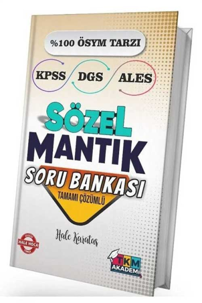 SÖZEL MANTIK SORU BANKASI TAMAMI ÇÖZÜMLÜ HALE KARATAŞ Fotokopinci -